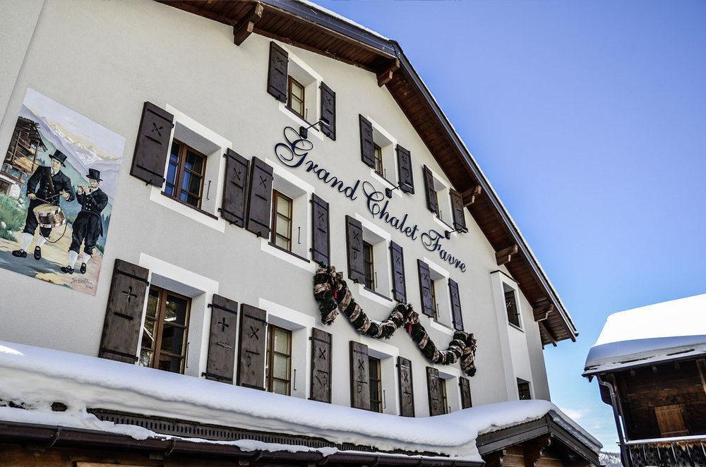 Hôtel Le Grand Chalet Favre Saint-Luc Exterior foto